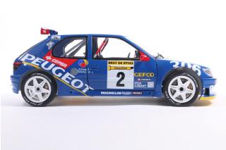 Peugeot 306 Maxi #2 Jaime Azcona / Julius Billmaier Rally de Aviles 1997 S1808309 Solido 1:18 Metallmodell